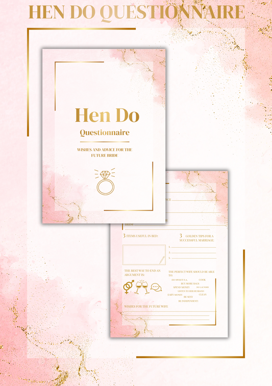 Hen Do Questionnaire